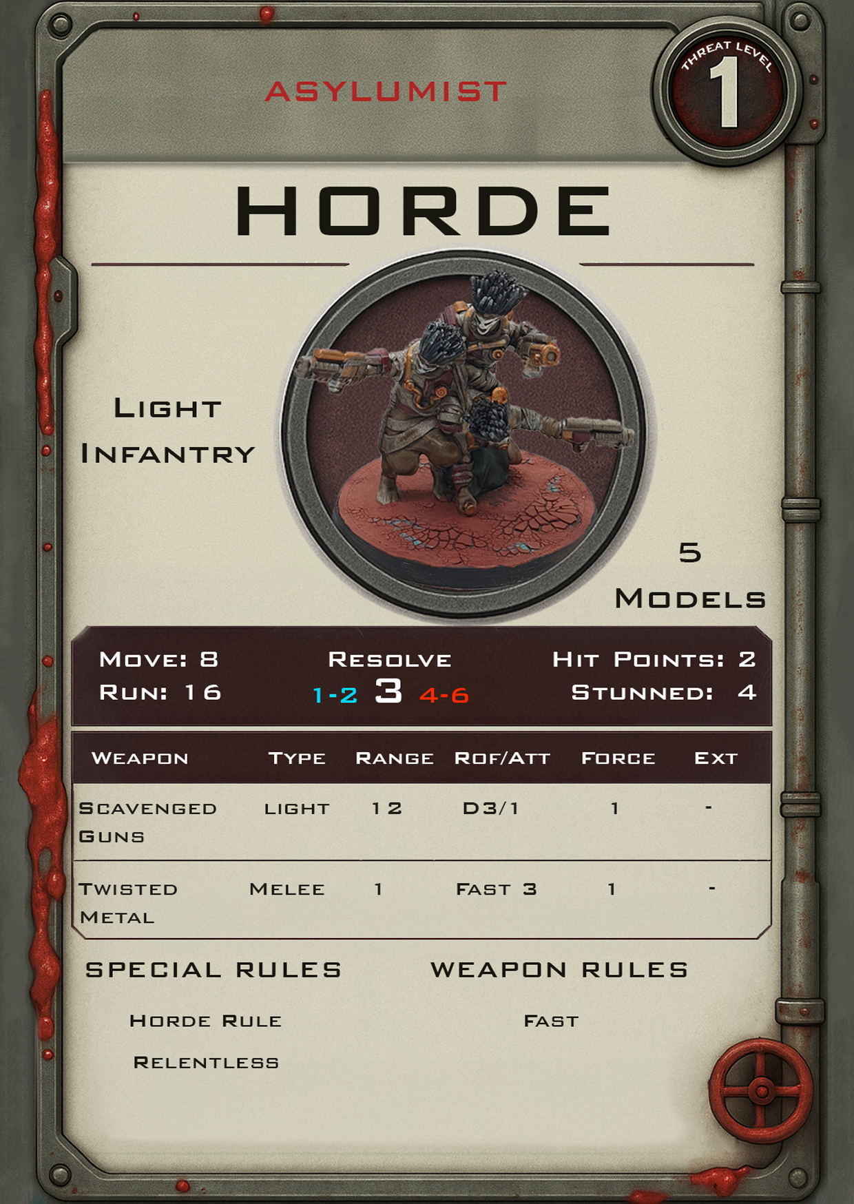 Horde OPDAT profile card
